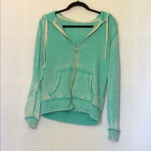 Faded Blue Zip-Up Hoodie